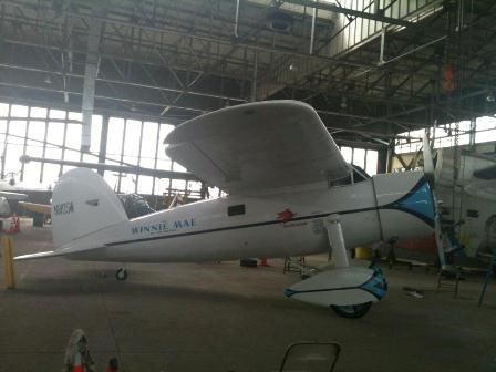 Full scale model of Wiley Post's Lockheed Vega "The Winnie Mae"