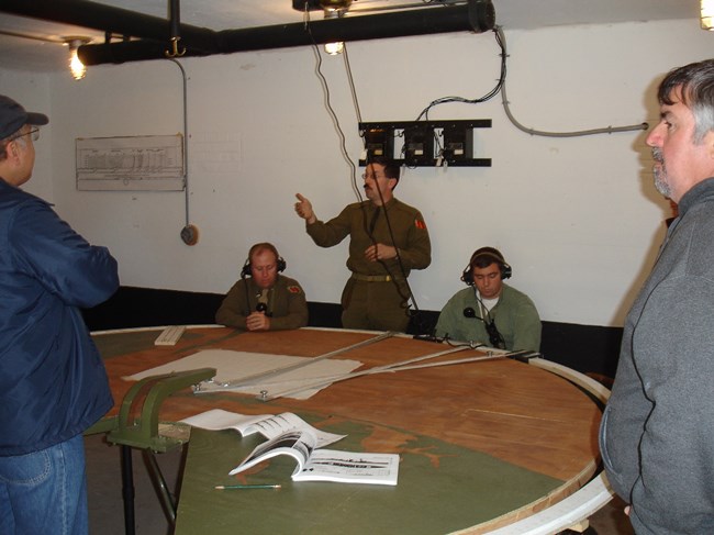 AGFA members working in Gunnison's plotting room.