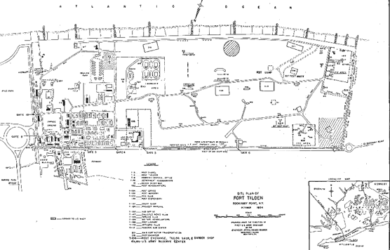 Fort Tilden Map, 1964.