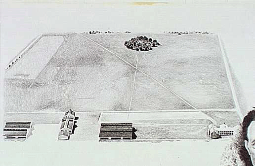 Drawing of Miller Field.