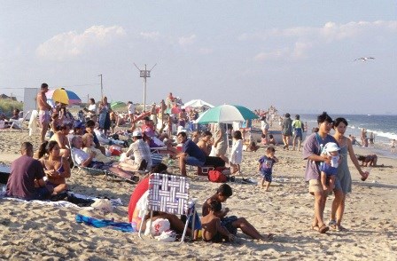 The beach at Sandy Hook Unit in New Jersey.
