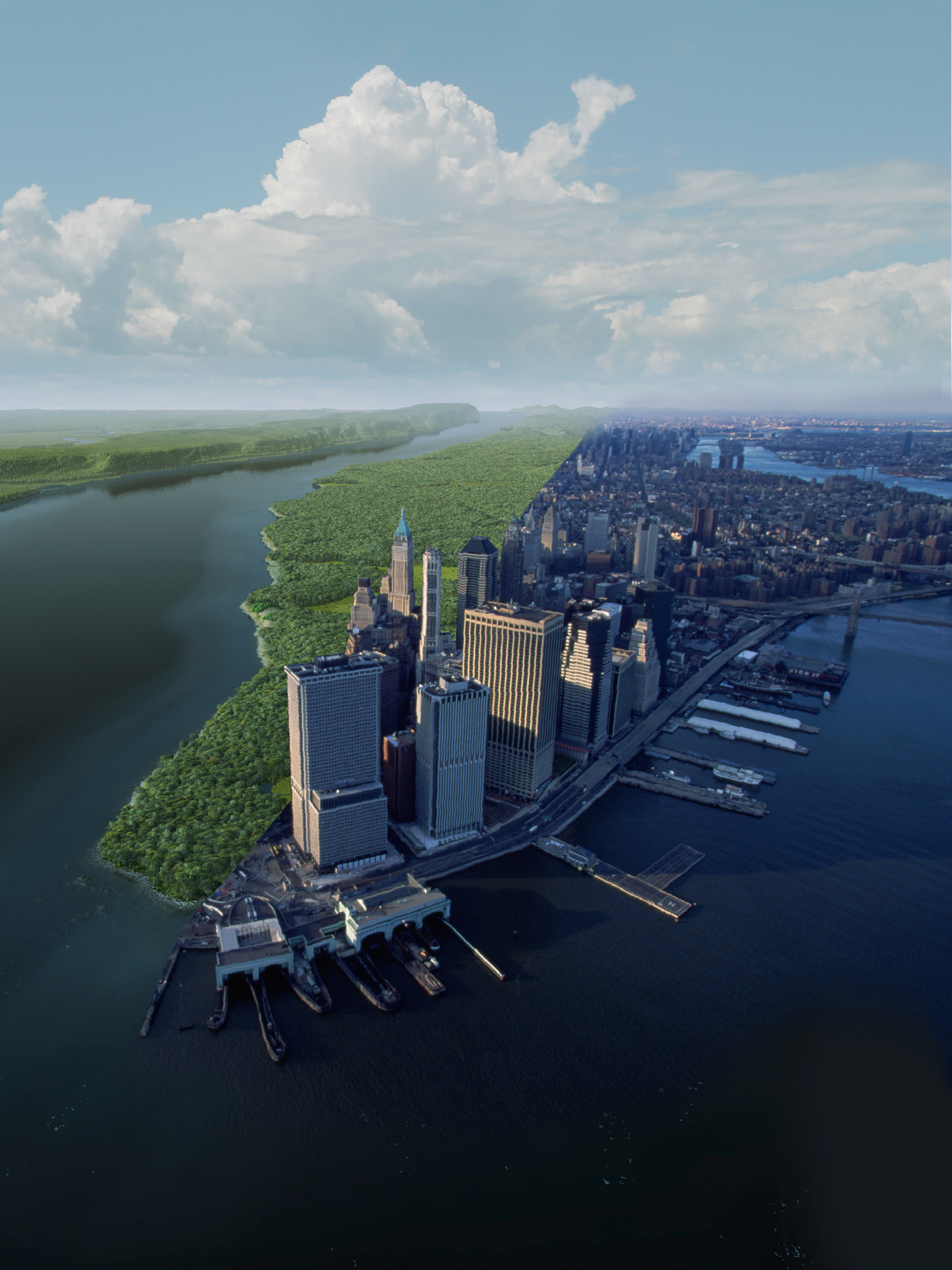 Manhattan Then and Now