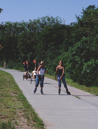 Visitors can once again use the Muit-Use Path for riding bicycles, rollerblading, walking and jogging.