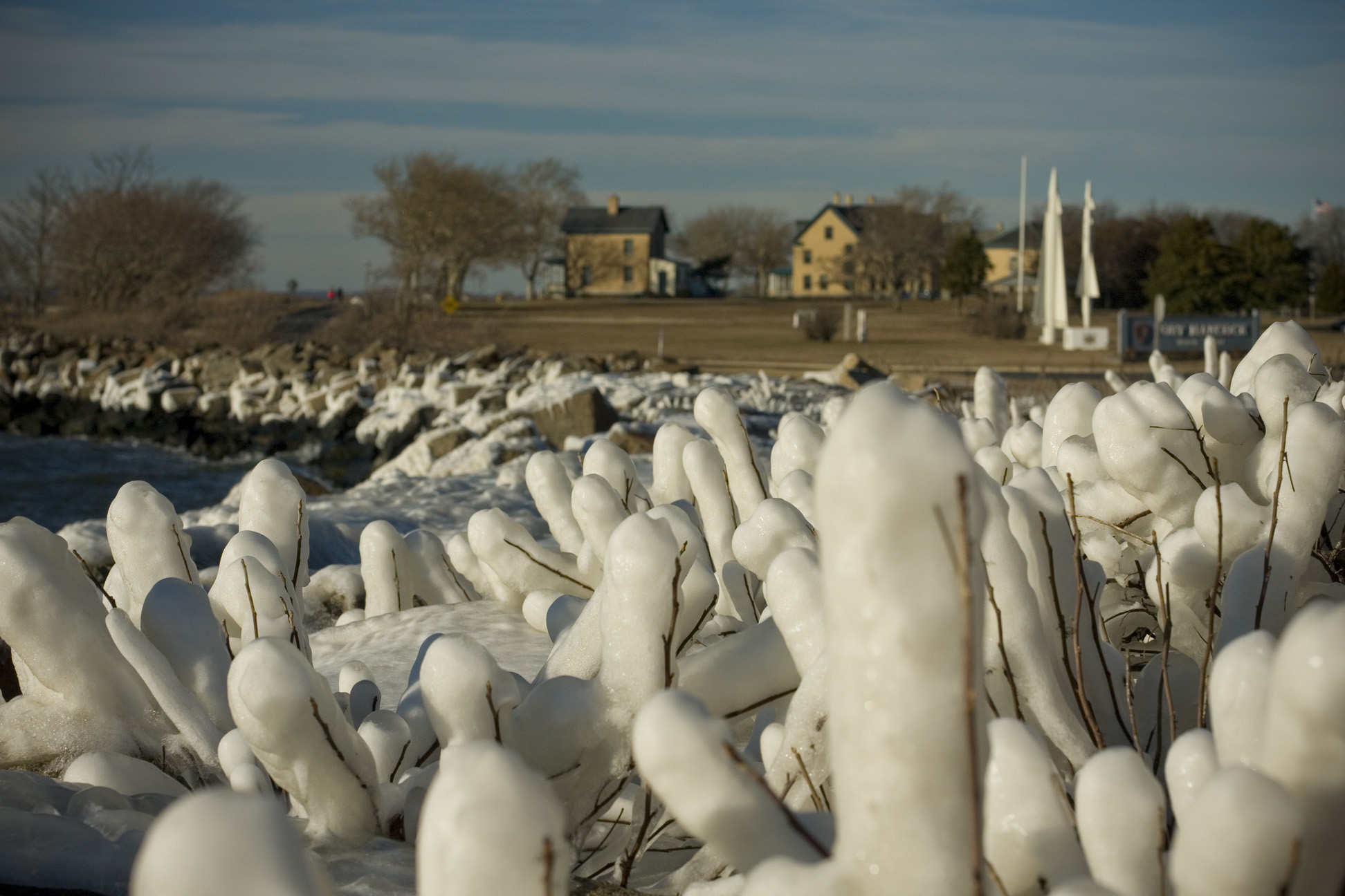 The stillness of winter reveals a different side of Sandy Hook.