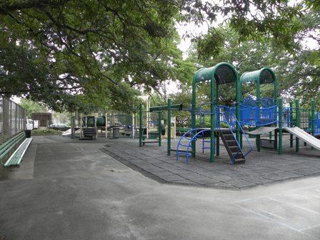 The playground at Frank Charles Park in Howard Beach, Queens.