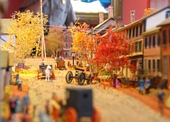 A street view of Gettysburg in 1863 