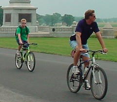 Bicycling the avenues.
