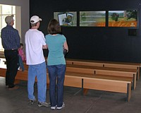 Visitors in the lobby. Visitors in the lobby.