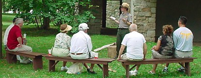 Interpretive program at Gettysburg.