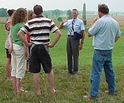 Guided tour at Gettysburg