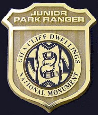 Gila Cliff Dwellings National Monument Junior Ranger Badge