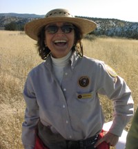 Gila Cliff Dwellings volunteer