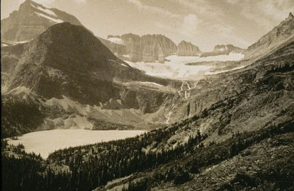 historic photo of Grinnell Glacier