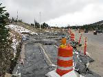 New concrete sidewalk