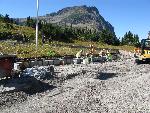 New stone curb