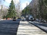 Paving parking area