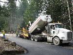 Paving parking area