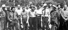 Picture of 1940 Glacier Fire Crew.