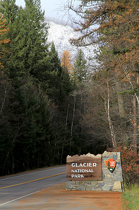 Picture of the west entrance sign