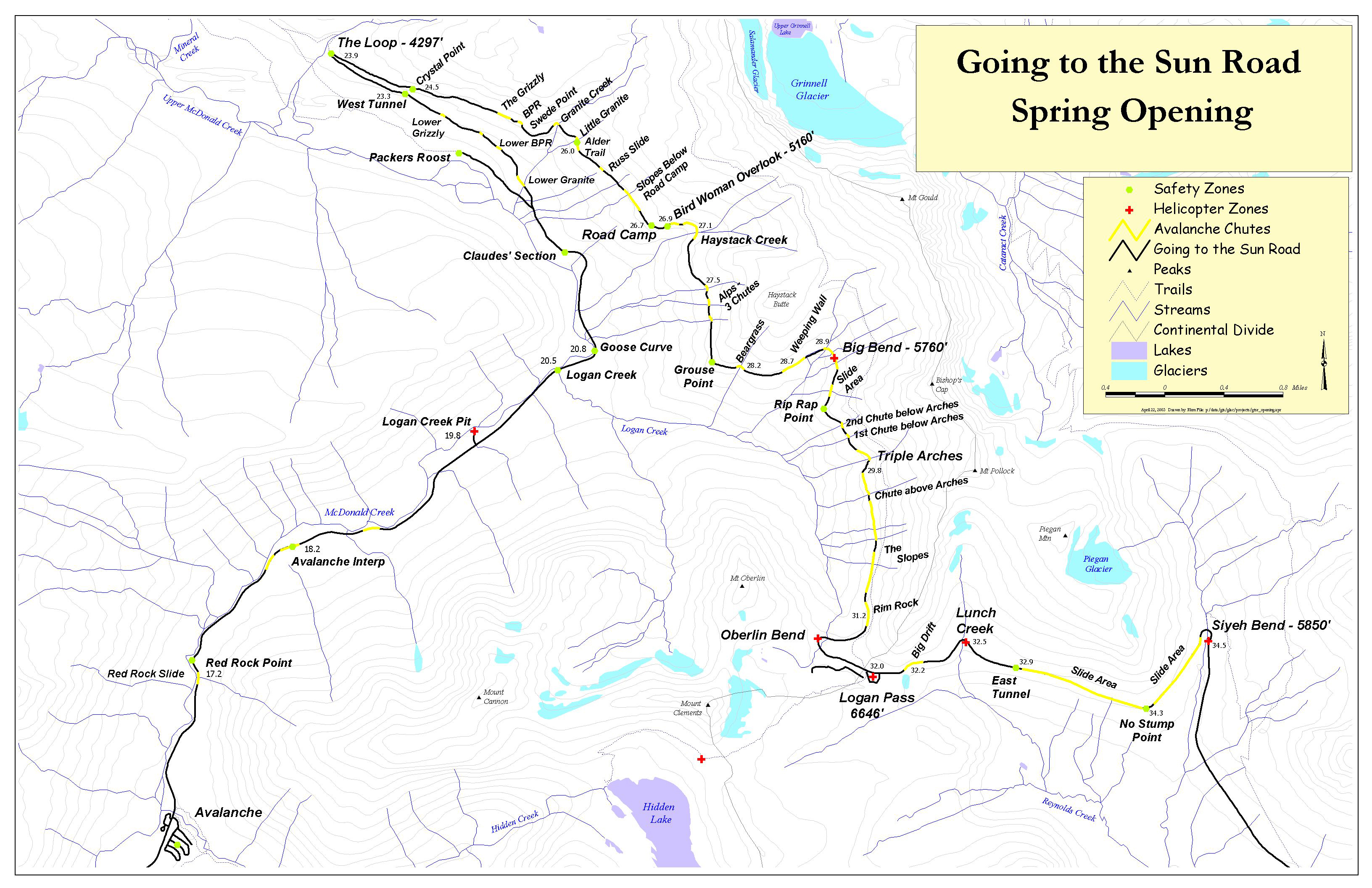 going to the sun road was the first to carry