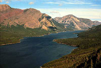 looking north to Waterton Lakes National Park