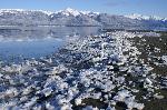 Snowy beach