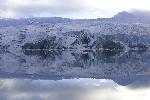 Glacier morning reflection