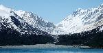 Glacially carved valley
