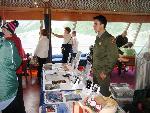 Park Rangers staff info desks onboard ships
