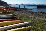 Kayaks in Bartlett Cove