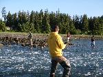 Anglers Fishing Glacier Bay from Shore