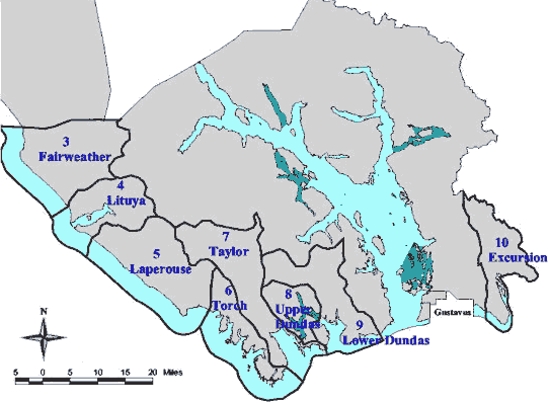 Glacier Bay National Park Guided Kayak Use Zones