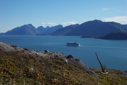 Cruise ship in Glacier Bay