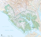 Map of Glacier Bay National Park