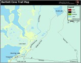 Map of Bartlett Cove area trails