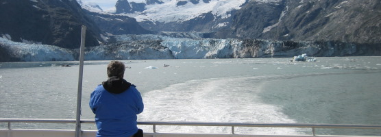 Visitor enjoying the view from the day boat tour