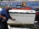 Decontaminating a Boat