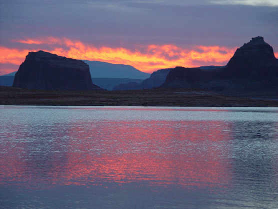 Sunset on Lake Powell