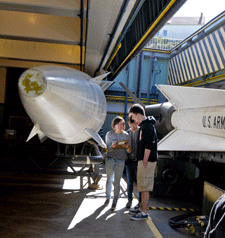 Students investigate the Nike missile storage facility in the Marin Headlands