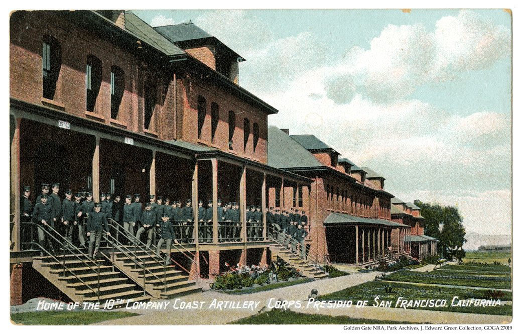 GOGA 27019 J Edward Green Collection 10th CAC PSF at Montgomery Street Barracks