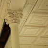 historic metal ceilings panels at Fort Baker