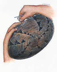 Image of basket weaving.