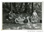 GOGA-1766 Mildred Lewis Collection and friends on picnic