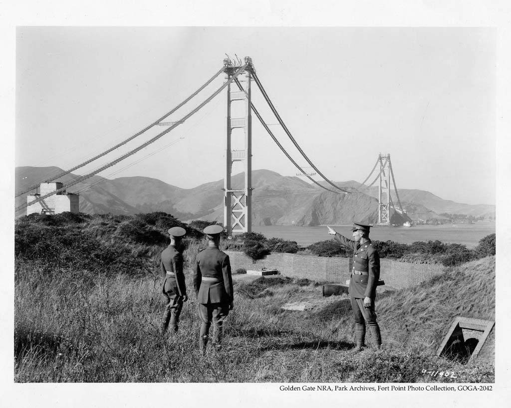 the golden gate bridge mid construction circa 1935 absolutely surreal 1024x819