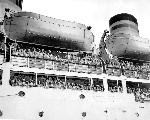 U.S. Service Men arriving home to Fort Mason.