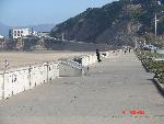 Accessible walkway of view along Ocean Beach.