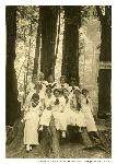 Women on Muir Woods stump, 1915