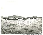 Aquatic vehicles in the Bay, 1945
