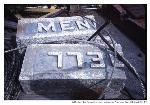 Battery Mendell name block, 1991