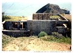 Burned out FC station, Fort Barry, 1991